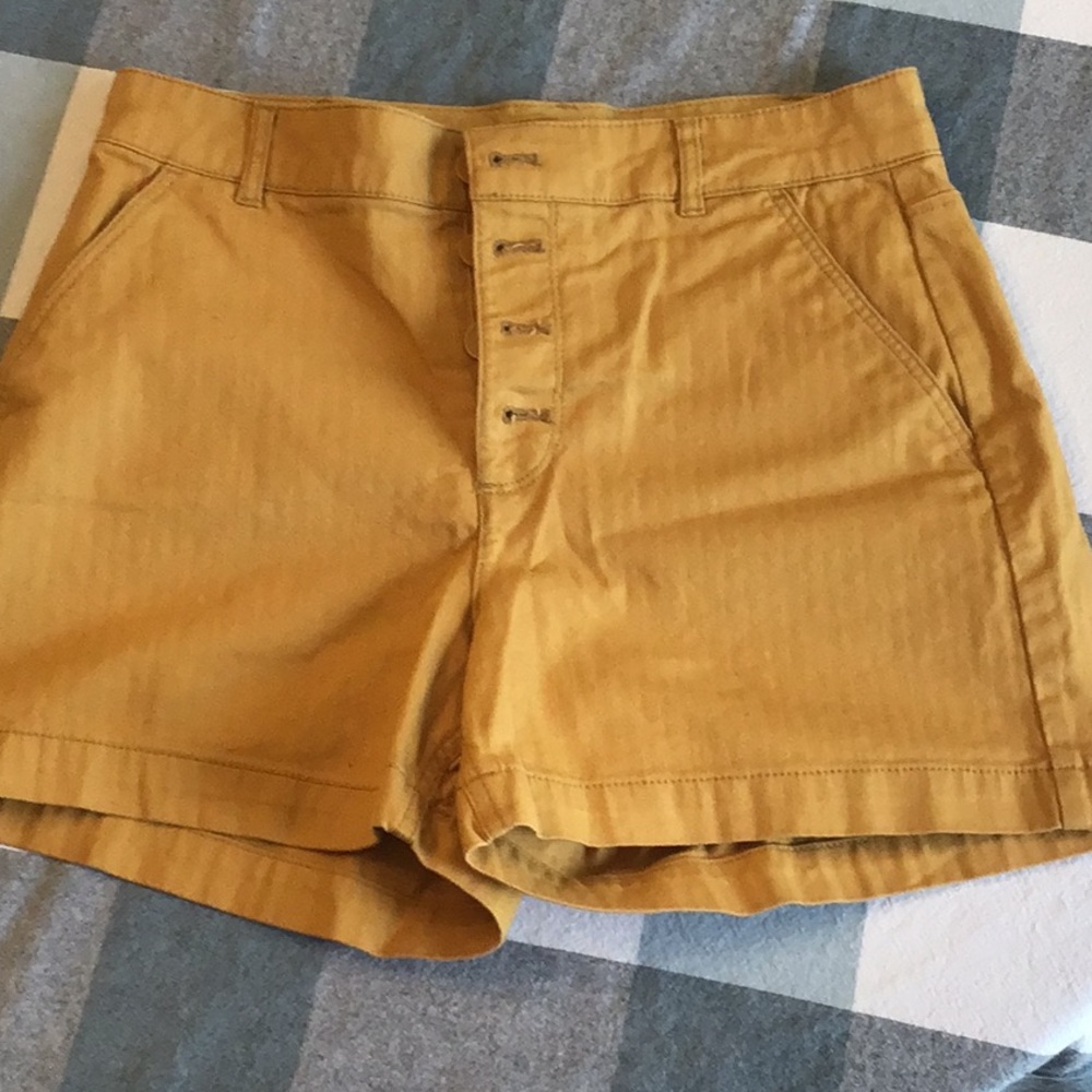 Mustard yellow old navy shorts size 4
